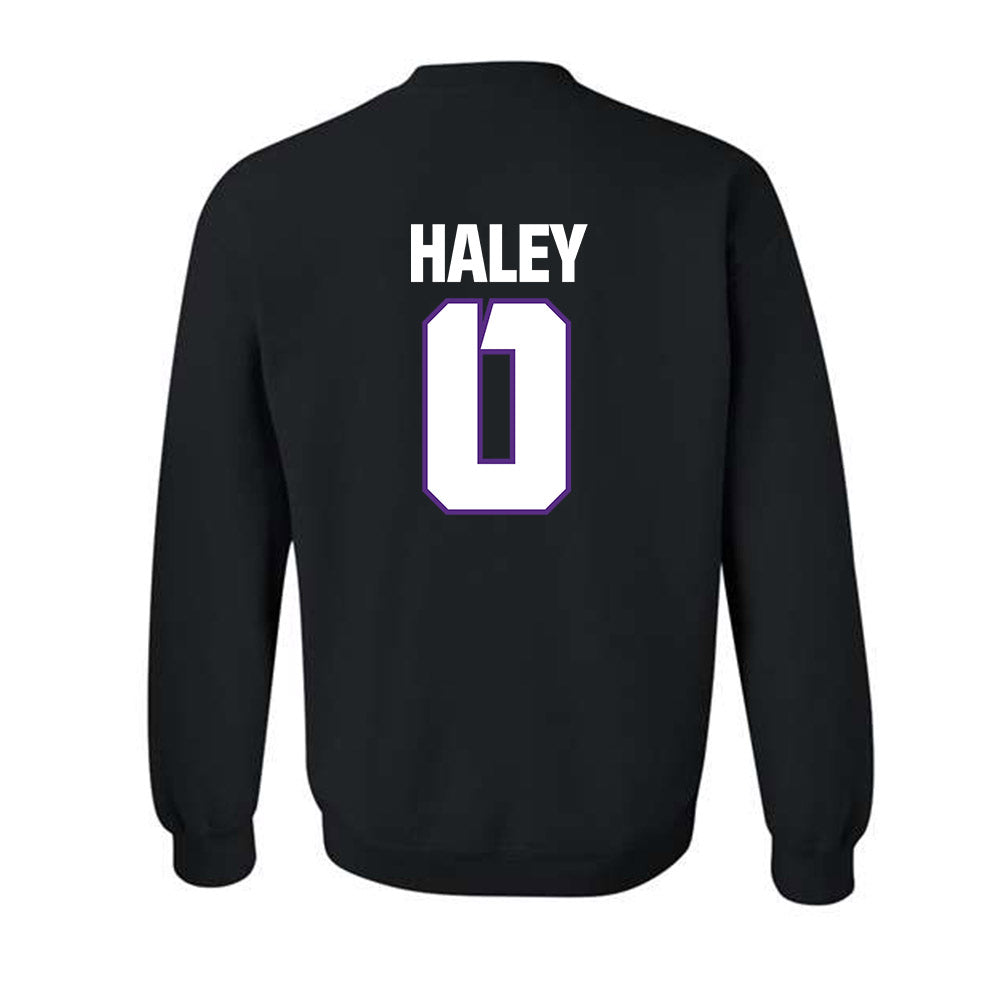 TCU - NCAA Football : Sam Haley - Sports Shersey Crewneck Sweatshirt-1