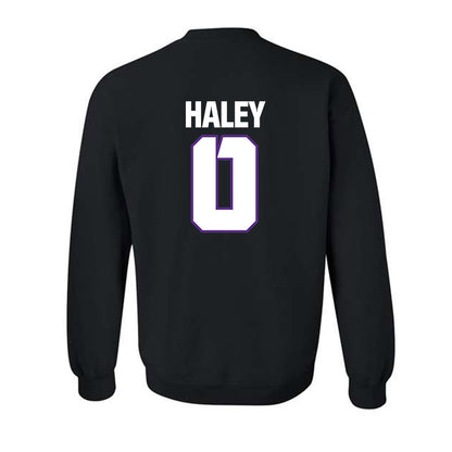 TCU - NCAA Football : Sam Haley - Sports Shersey Crewneck Sweatshirt-1