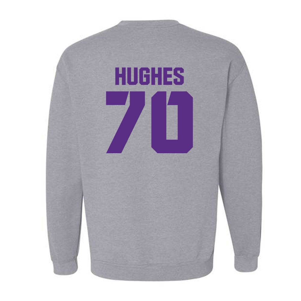 TCU - NCAA Football : Ryan Hughes - Sports Shersey Crewneck Sweatshirt-1