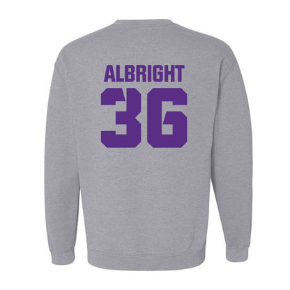 TCU - NCAA Football : Joseph Albright - Sports Shersey Crewneck Sweatshirt-1