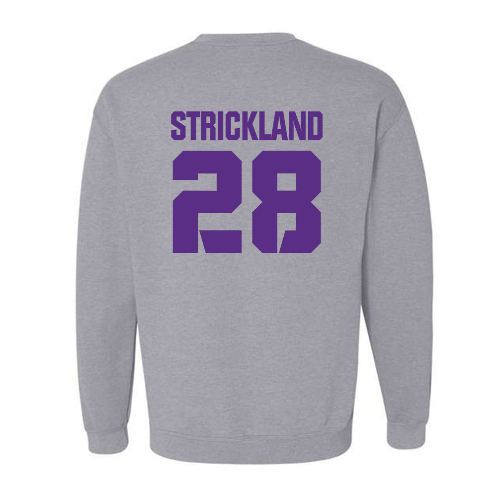 TCU - NCAA Football : Micah Strickland - Sports Shersey Crewneck Sweatshirt-1