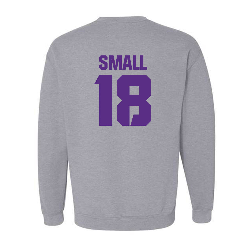 TCU - NCAA Football : Ed Small - Sports Shersey Crewneck Sweatshirt-1