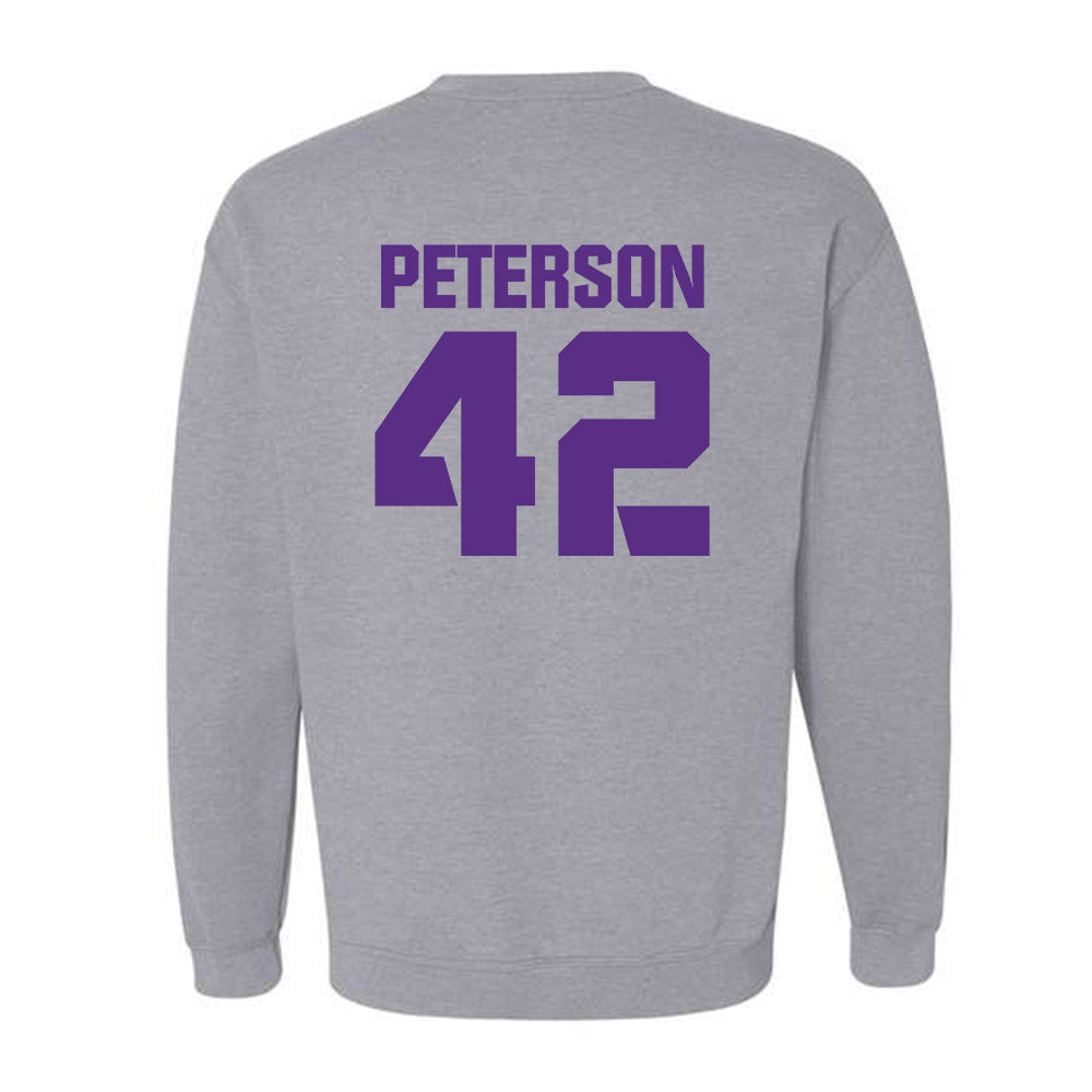 TCU - NCAA Football : Sebastian Peterson - Sports Shersey Crewneck Sweatshirt-1