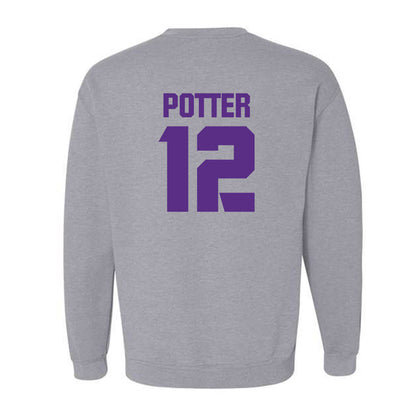 TCU - NCAA Football : David Potter - Sports Shersey Crewneck Sweatshirt-1