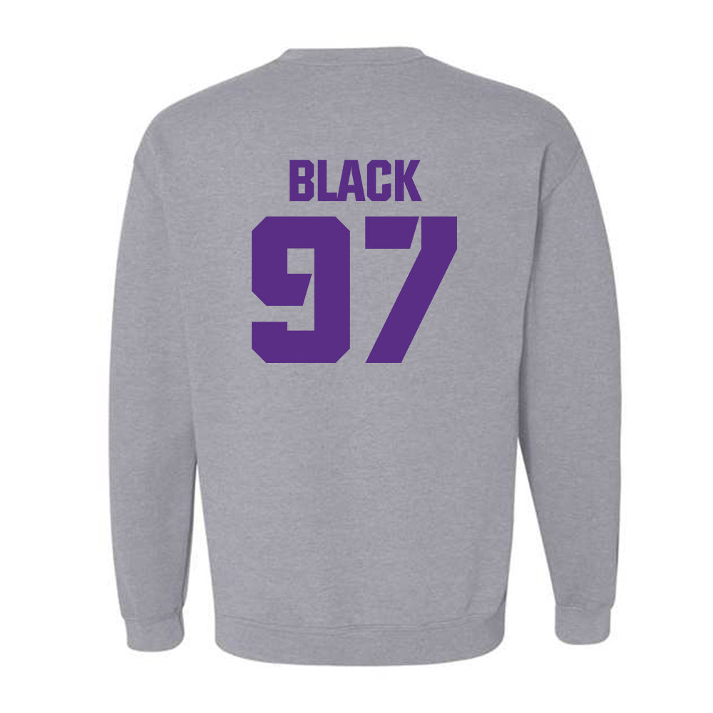 TCU - NCAA Football : Easton Black - Sports Shersey Crewneck Sweatshirt