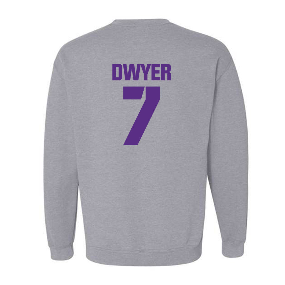 TCU - NCAA Football : Jordan Dwyer - Sports Shersey Crewneck Sweatshirt-1