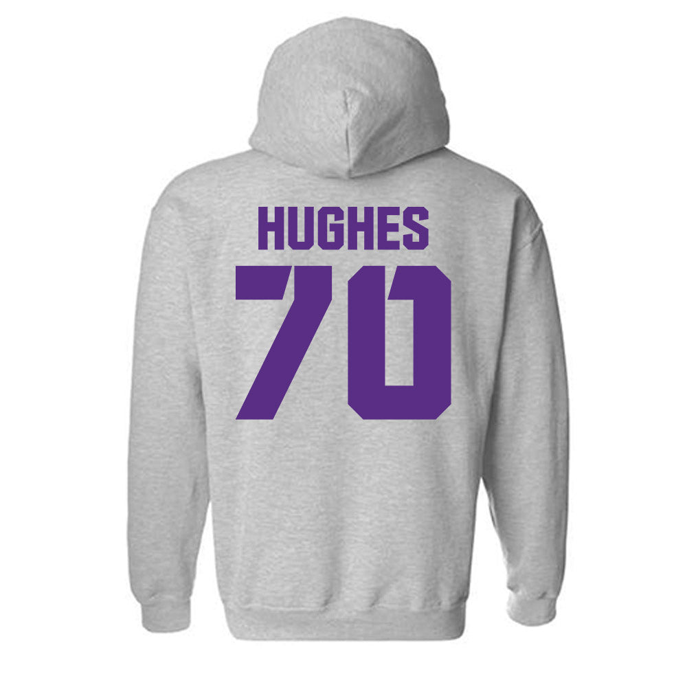 TCU - NCAA Football : Ryan Hughes - Sports Shersey Hooded Sweatshirt-1
