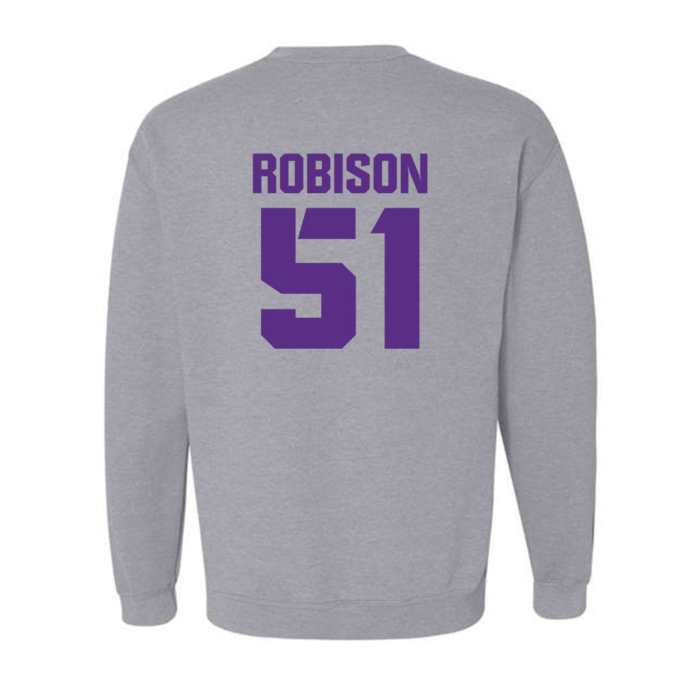 TCU - NCAA Football : Devan Robison - Sports Shersey Crewneck Sweatshirt-1