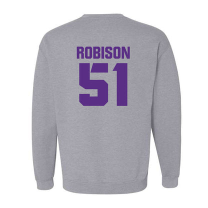 TCU - NCAA Football : Devan Robison - Sports Shersey Crewneck Sweatshirt-1