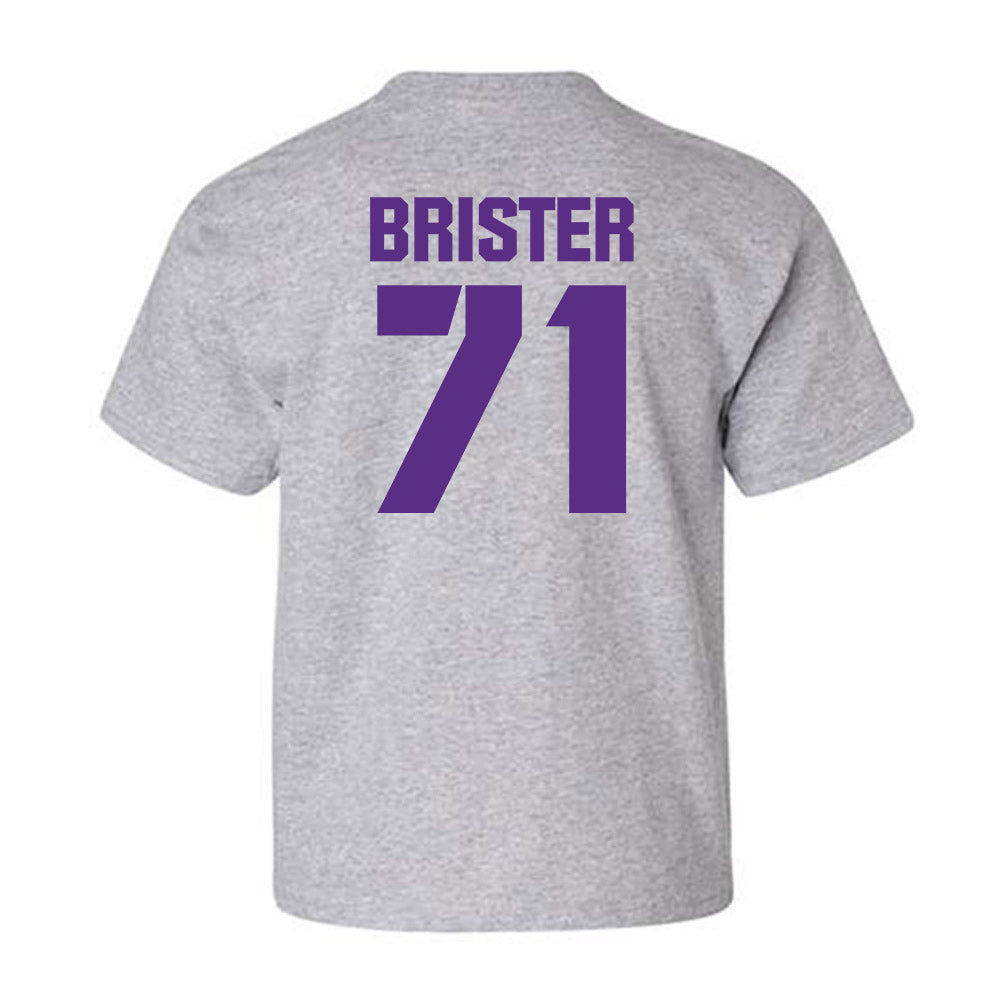 TCU - NCAA Football : Creece Brister - Sports Shersey Youth T-Shirt-1