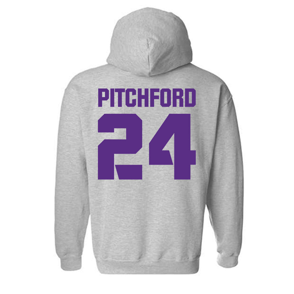 TCU - NCAA Football : Joe Pitchford - Sports Shersey Hooded Sweatshirt-1