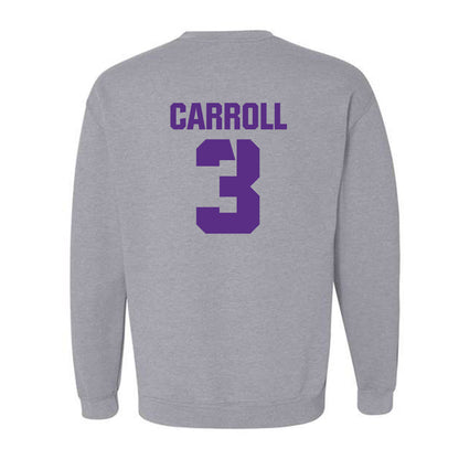 TCU - NCAA Football : Max Carroll - Sports Shersey Crewneck Sweatshirt-1