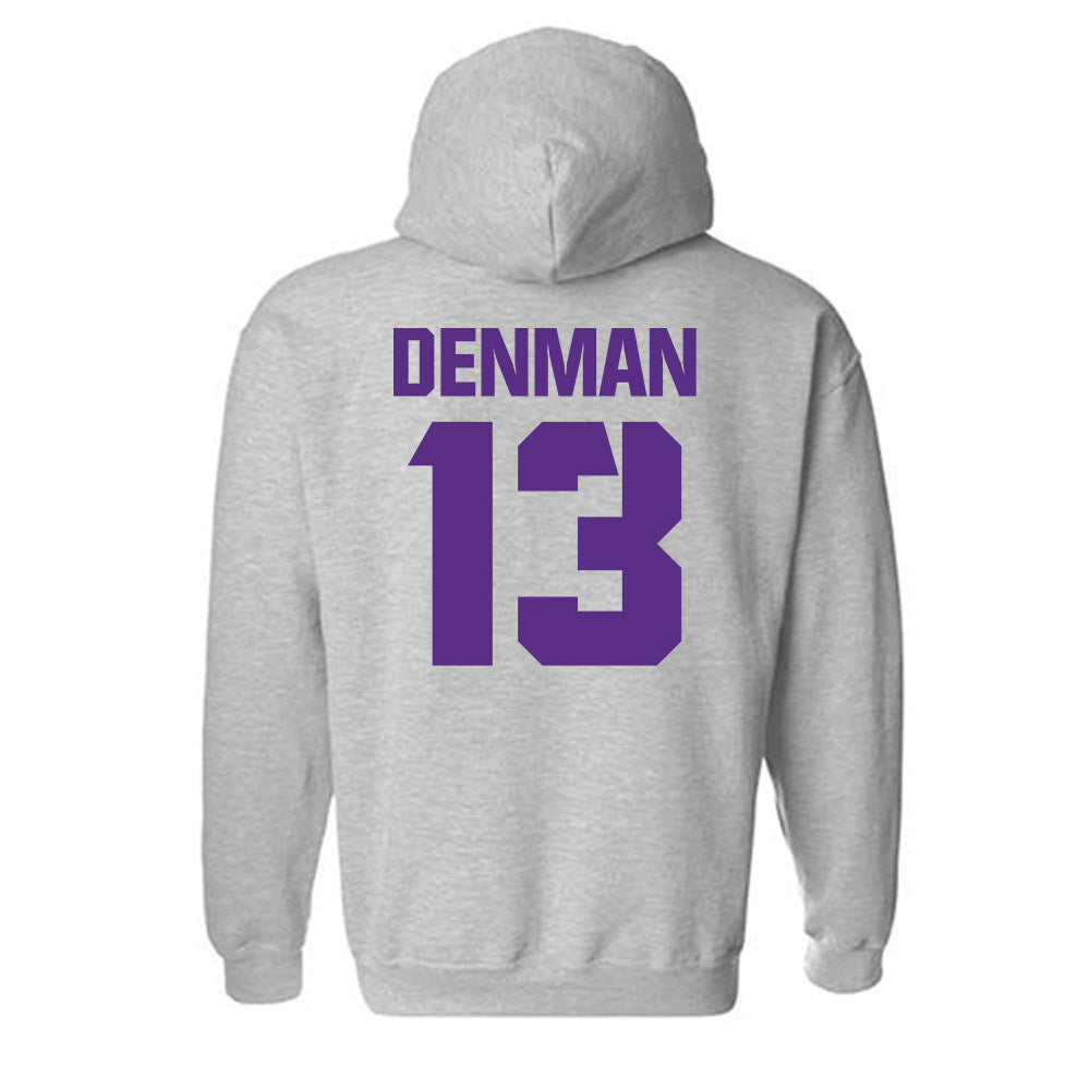 TCU - NCAA Football : Jon Denman - Sports Shersey Hooded Sweatshirt-1