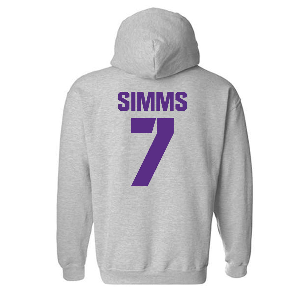 TCU - NCAA Football : Julius Simms - Sports Shersey Hooded Sweatshirt-1