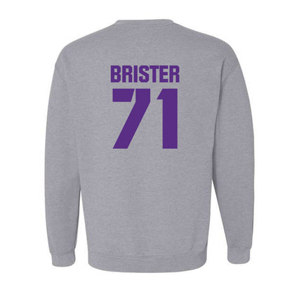 TCU - NCAA Football : Creece Brister - Sports Shersey Crewneck Sweatshirt-1