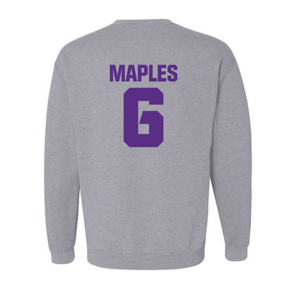 TCU - NCAA Football : Jayden Maples - Sports Shersey Crewneck Sweatshirt-1