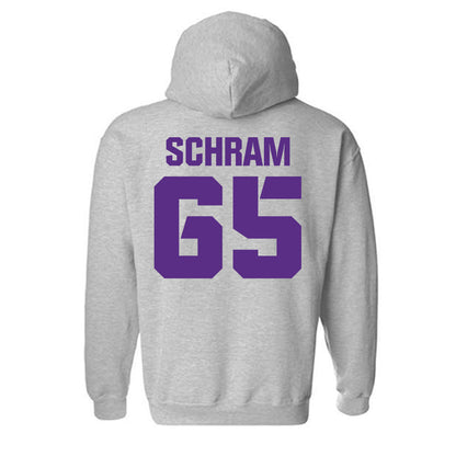 TCU - NCAA Football : Logan Schram - Sports Shersey Hooded Sweatshirt-1