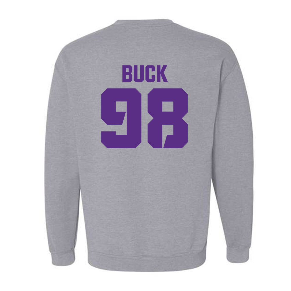TCU - NCAA Football : Carter Buck - Sports Shersey Crewneck Sweatshirt-1