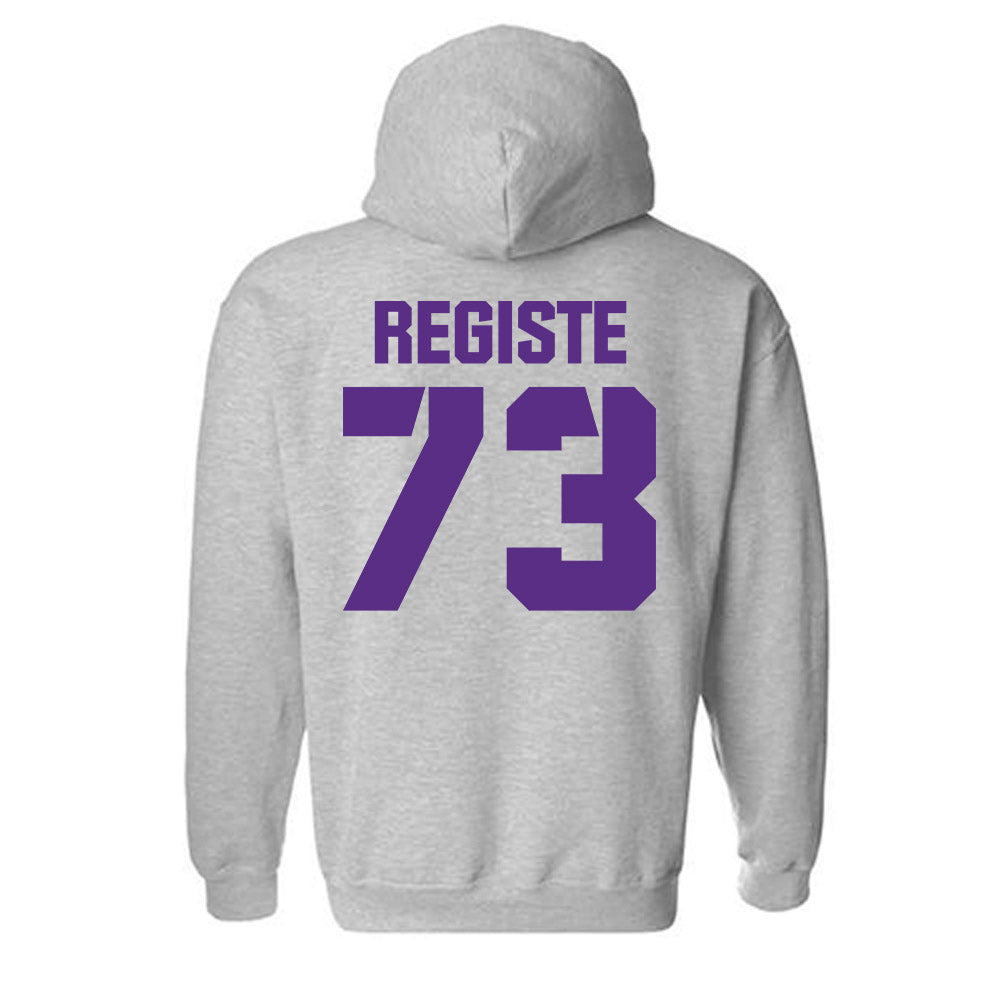 TCU - NCAA Football : Kilian Registe - Sports Shersey Hooded Sweatshirt-1