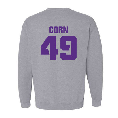 TCU - NCAA Football : Anders Corn - Sports Shersey Crewneck Sweatshirt-1