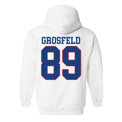LA Tech - NCAA Football : Chase Grosfeld - Sports Shersey Hooded Sweatshirt-1