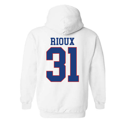 LA Tech - NCAA Football : Hunter Rioux - Sports Shersey Hooded Sweatshirt-1