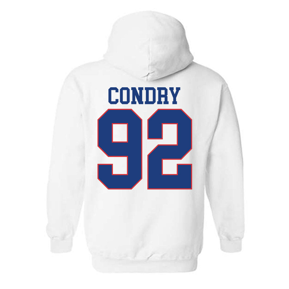 LA Tech - NCAA Football : Lane Condry - Sports Shersey Hooded Sweatshirt-1