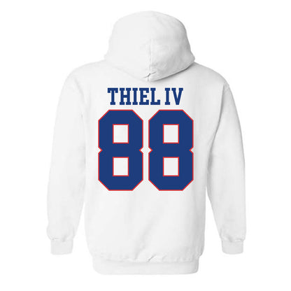 LA Tech - NCAA Football : Johnnie Thiel IV - Sports Shersey Hooded Sweatshirt-1