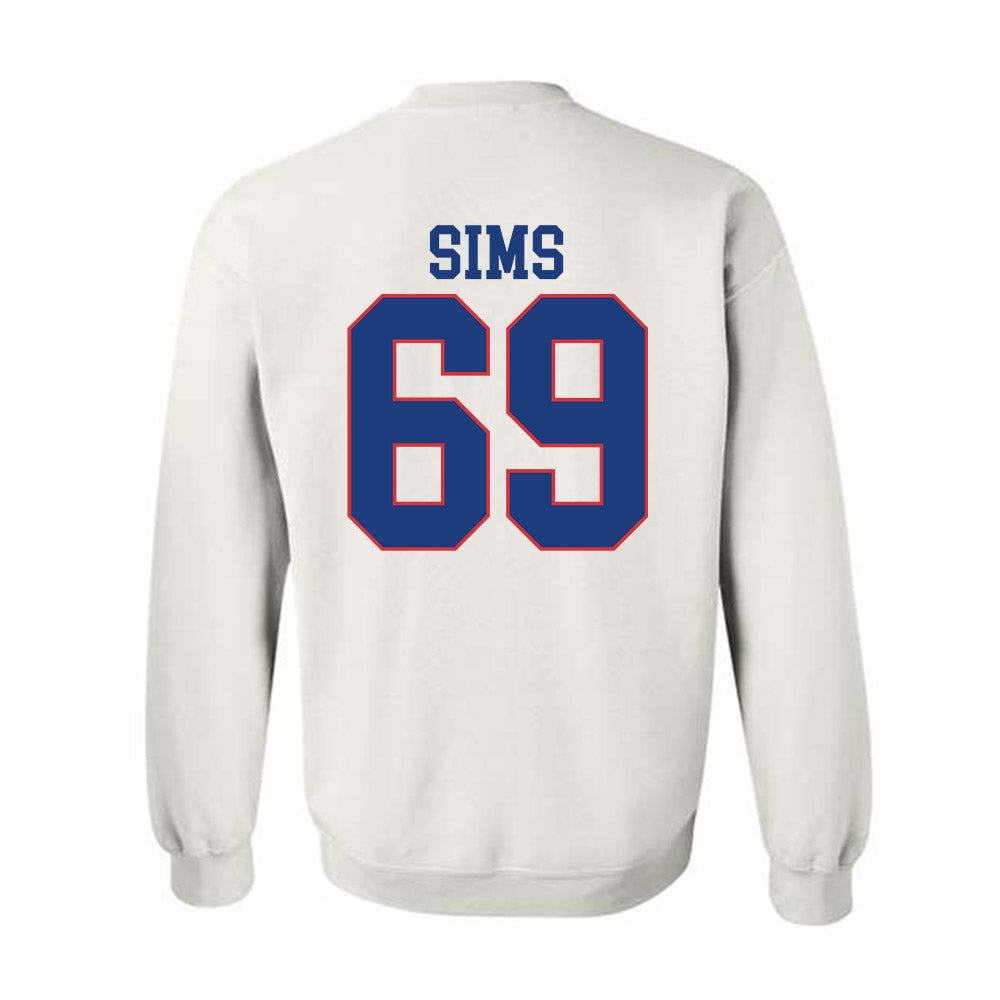 LA Tech - NCAA Football : Trent Sims - Sports Shersey Crewneck Sweatshirt-1