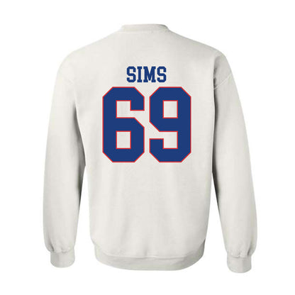 LA Tech - NCAA Football : Trent Sims - Sports Shersey Crewneck Sweatshirt-1