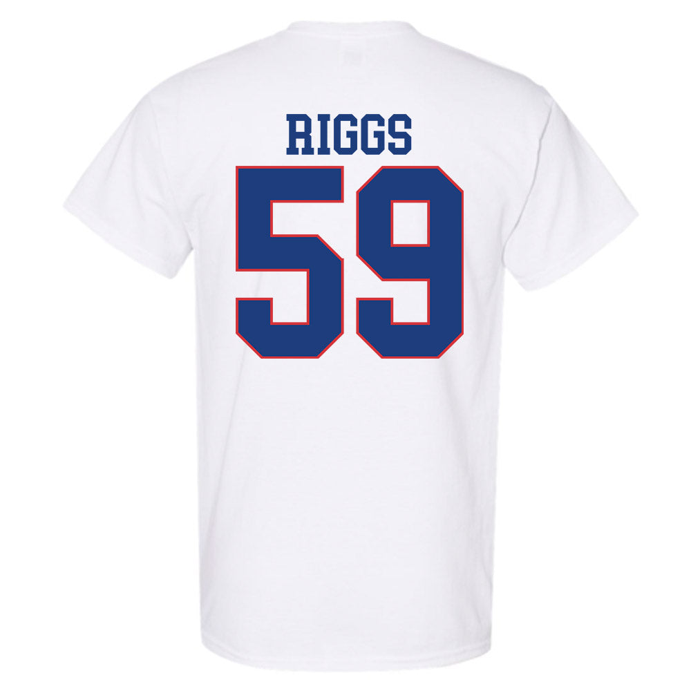 LA Tech - NCAA Football : Jake Riggs - Sports Shersey T-Shirt-1