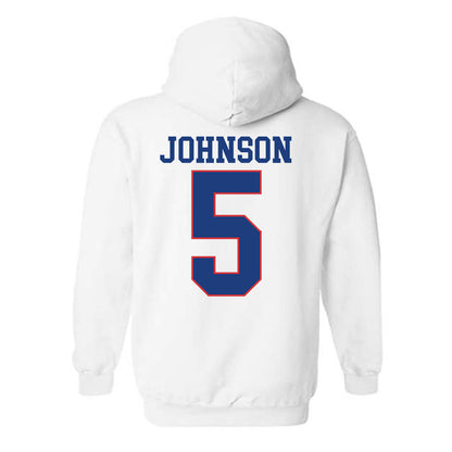 LA Tech - NCAA Football : Ahkhari Johnson - Sports Shersey Hooded Sweatshirt-1