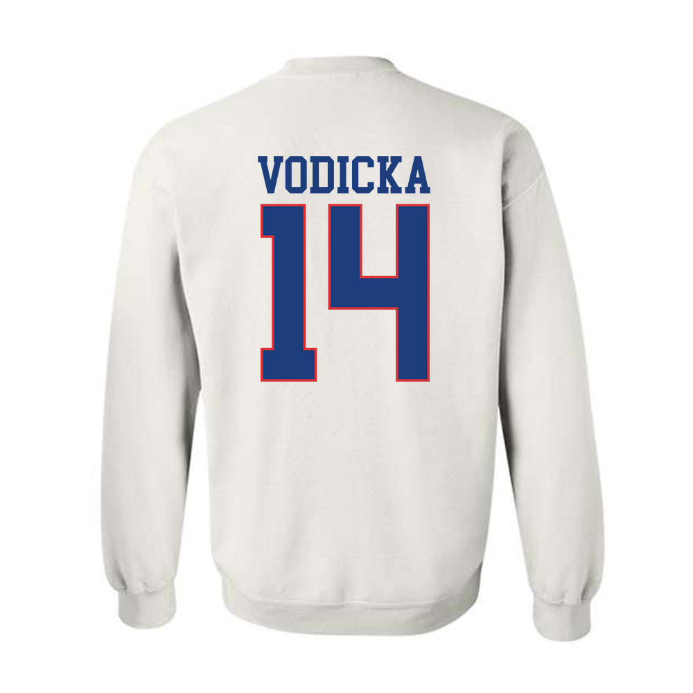 LA Tech - NCAA Football : Brady Vodicka - Sports Shersey Crewneck Sweatshirt-1