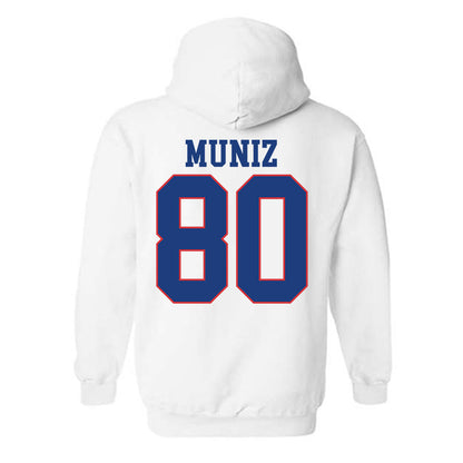 LA Tech - NCAA Football : Deven Muniz - Sports Shersey Hooded Sweatshirt-1