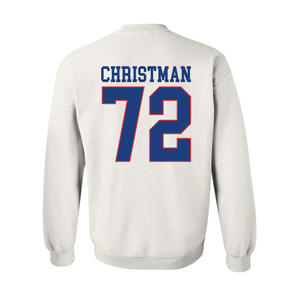 LA Tech - NCAA Football : Hayden Christman - Sports Shersey Crewneck Sweatshirt-1