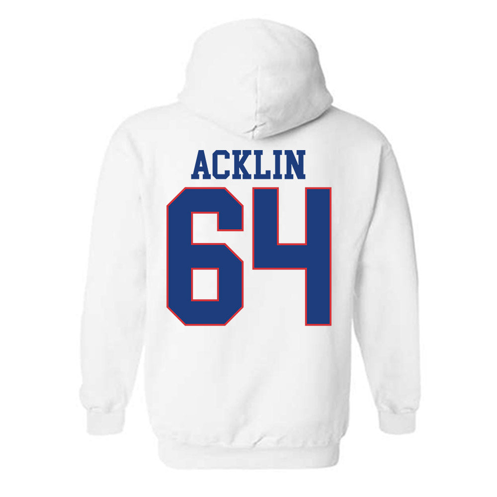 LA Tech - NCAA Football : Jake Acklin - Sports Shersey Hooded Sweatshirt