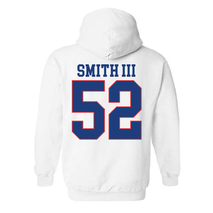 LA Tech - NCAA Football : Troy Smith III - Sports Shersey Hooded Sweatshirt-1