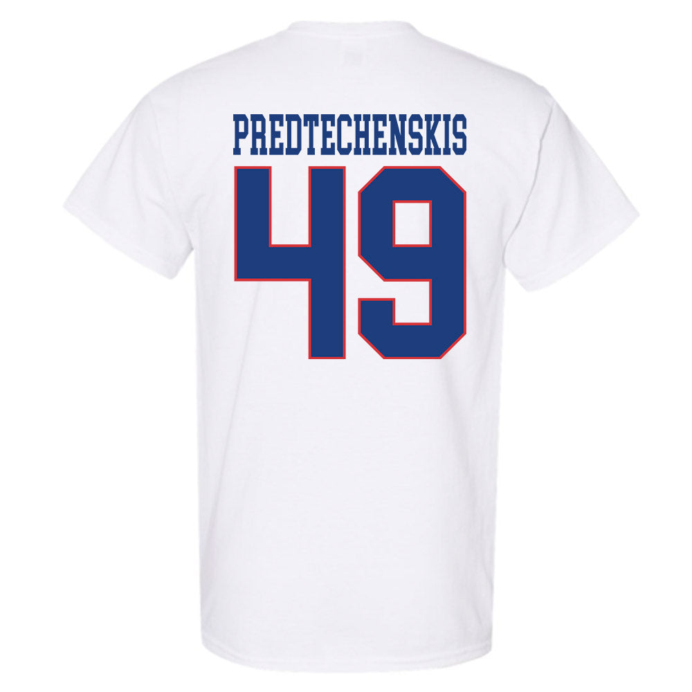 LA Tech - NCAA Football : James Predtechenskis - Sports Shersey T-Shirt-1