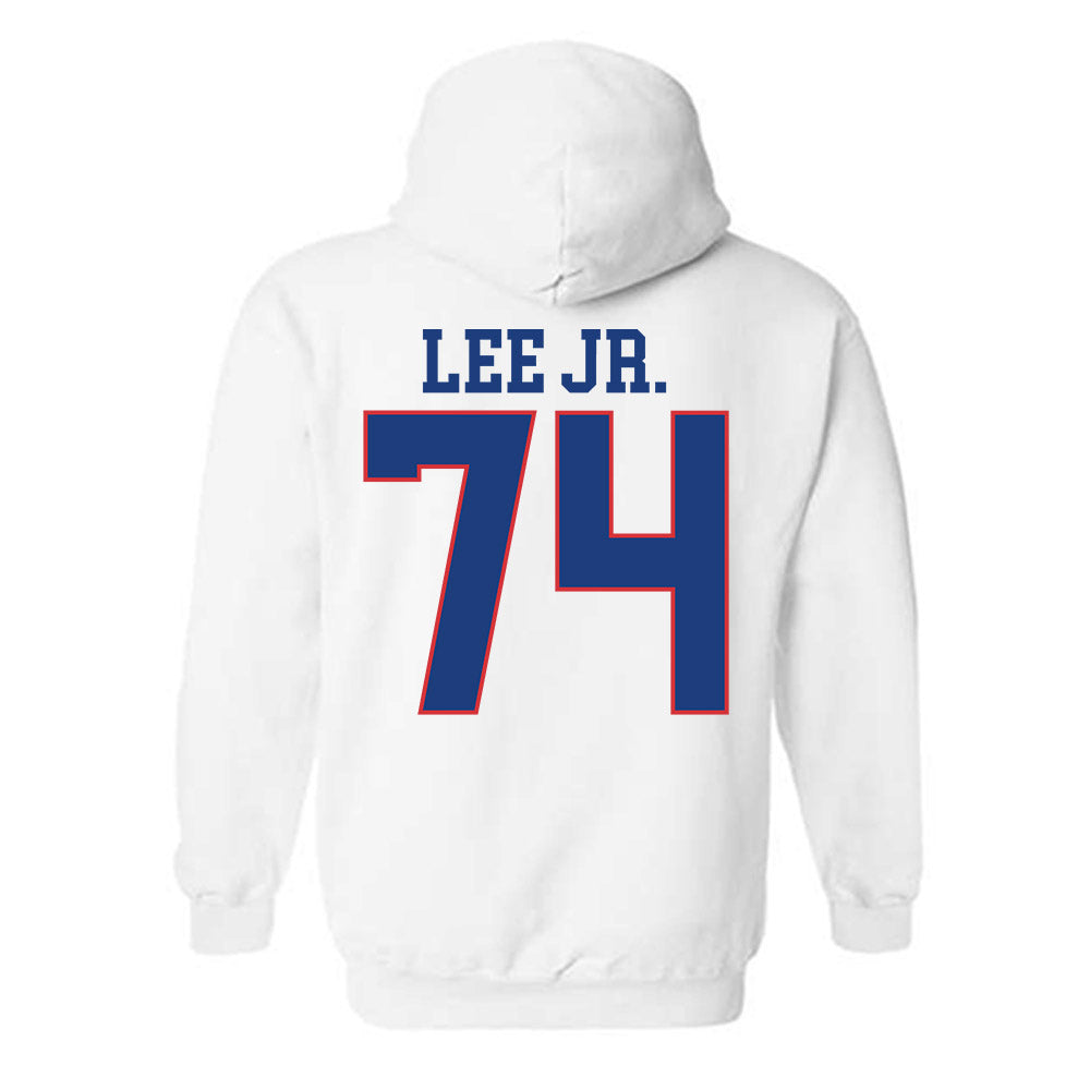 LA Tech - NCAA Football : Jamon Lee Jr. - Sports Shersey Hooded Sweatshirt-1