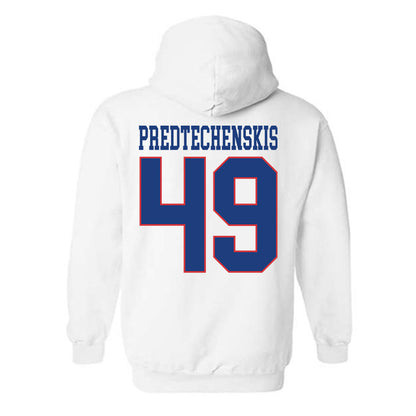 LA Tech - NCAA Football : James Predtechenskis - Sports Shersey Hooded Sweatshirt-1