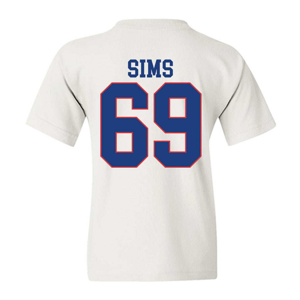 LA Tech - NCAA Football : Trent Sims - Sports Shersey Youth T-Shirt-1