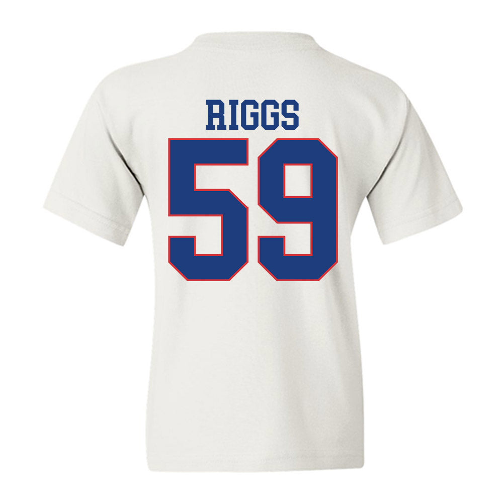 LA Tech - NCAA Football : Jake Riggs - Sports Shersey Youth T-Shirt-1