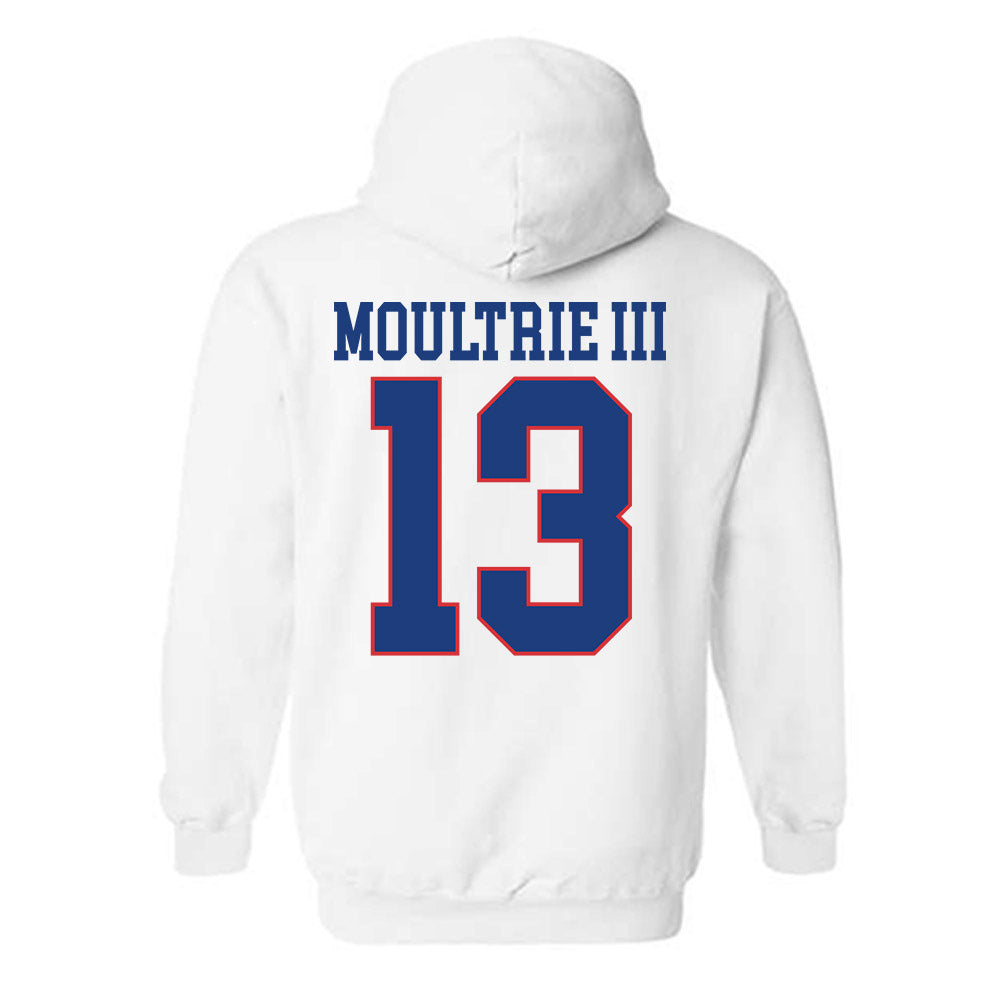 LA Tech - NCAA Football : Marcus Moultrie III - Sports Shersey Hooded Sweatshirt-1