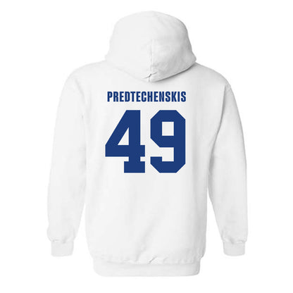 LA Tech - NCAA Football : James Predtechenskis - Classic Shersey Hooded Sweatshirt-1