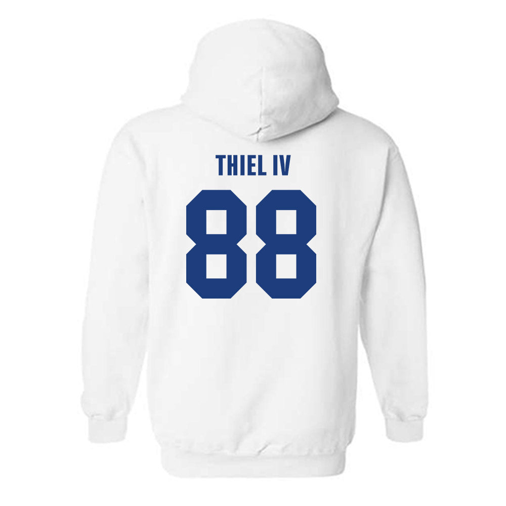 LA Tech - NCAA Football : Johnnie Thiel IV - Classic Shersey Hooded Sweatshirt-1