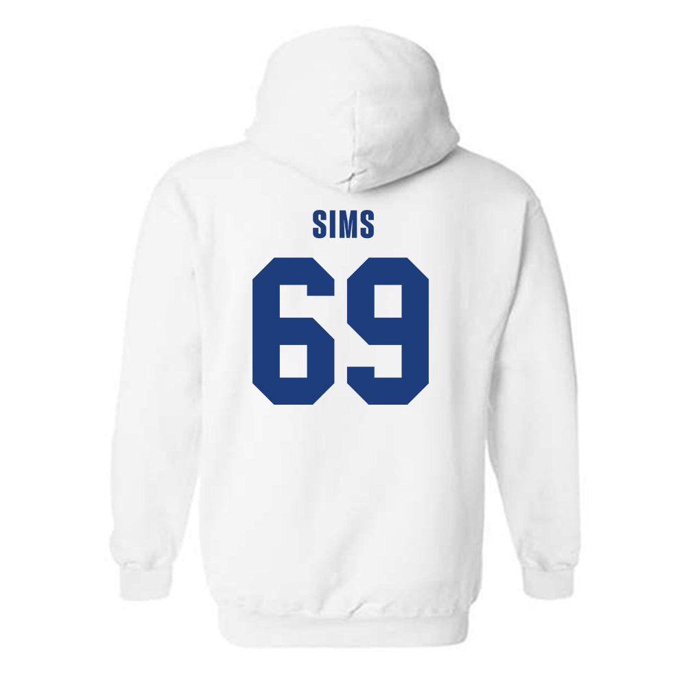LA Tech - NCAA Football : Trent Sims - Classic Shersey Hooded Sweatshirt-1