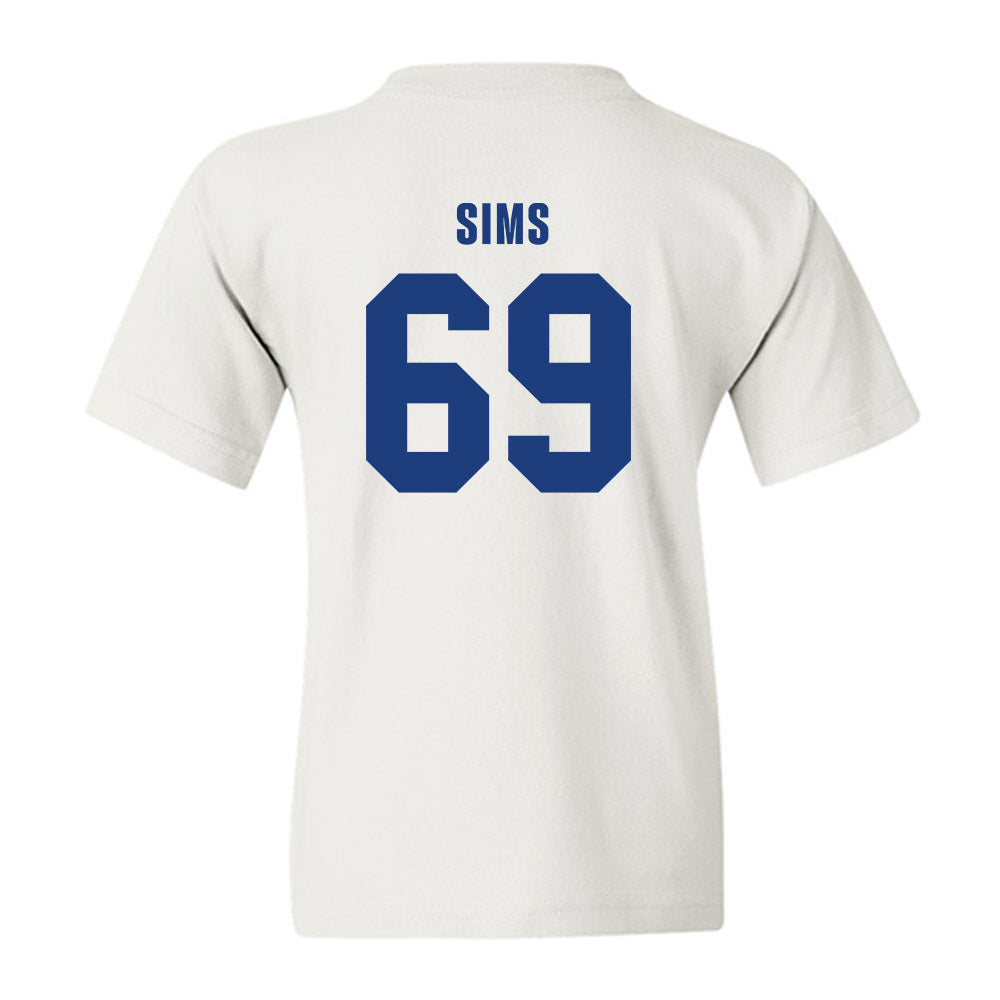 LA Tech - NCAA Football : Trent Sims - Classic Shersey Youth T-Shirt-1
