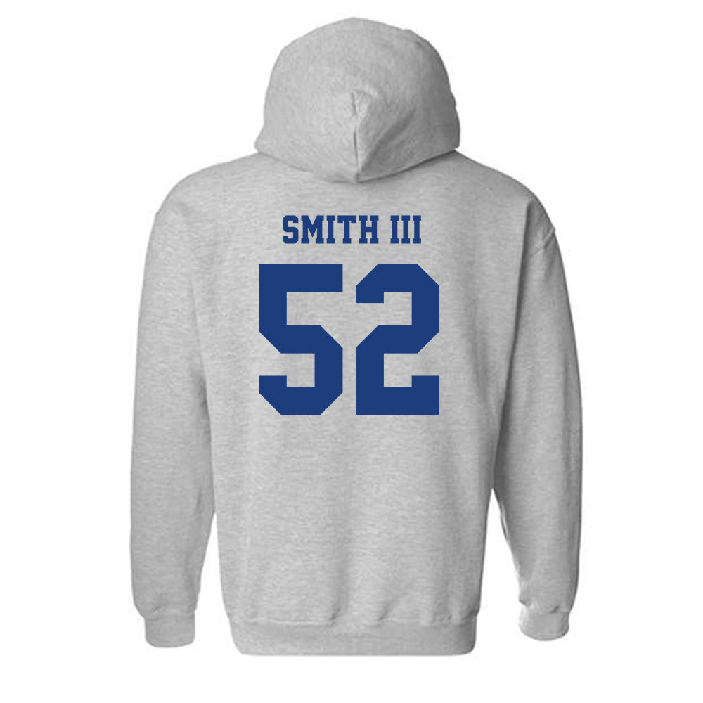 LA Tech - NCAA Football : Troy Smith III - Classic Shersey Hooded Sweatshirt-1
