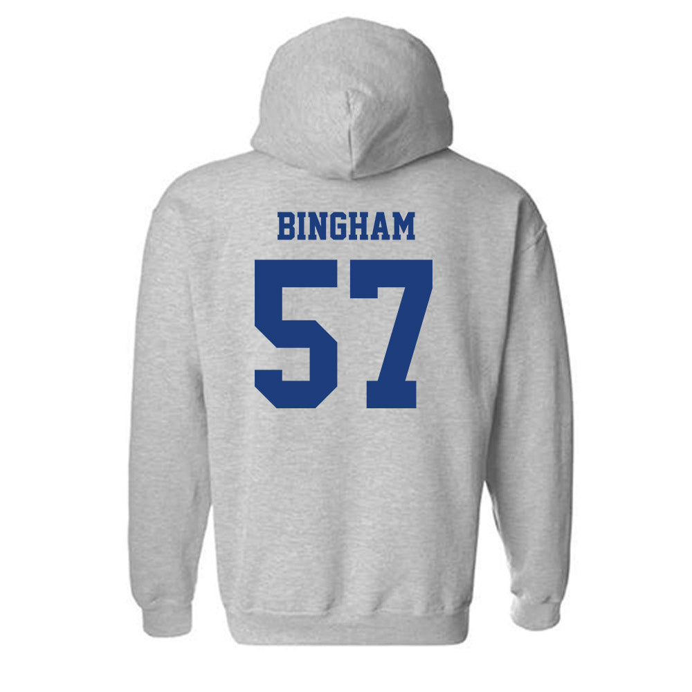 LA Tech - NCAA Football : Tadan Bingham - Classic Shersey Hooded Sweatshirt-1