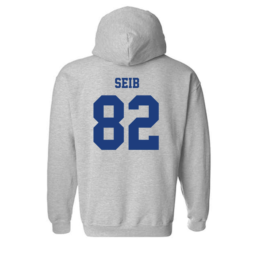 LA Tech - NCAA Football : Luke Seib - Classic Shersey Hooded Sweatshirt-1